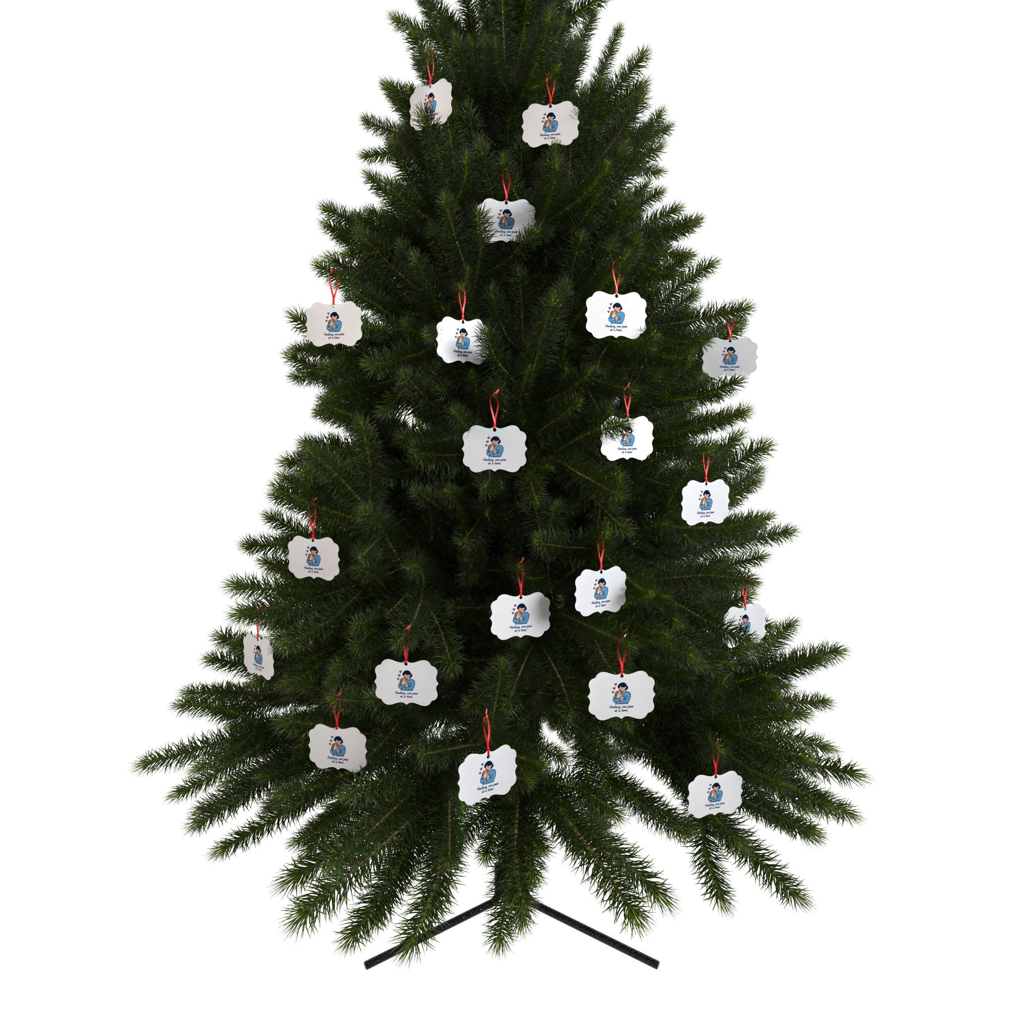 Heartwarming Pet Memorial Aluminum Ornament - "Healing, One Paw at a Time"