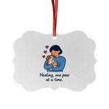 Heartwarming Pet Memorial Aluminum Ornament - "Healing, One Paw at a Time"