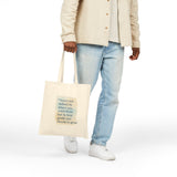 Canvas Tote Bag — “You’re not defined by where you come from, but by how gently you choose to grow” Inspirational Quote