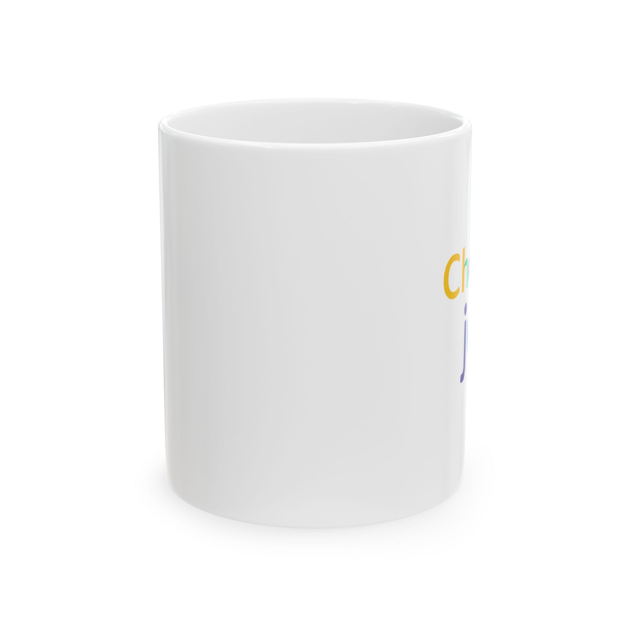 Colorful Inspirational Ceramic Mug - Choose Joy, Coffee Cup, Gift for Friends, Motivational Drinkware, Customizable Tea Mug, Positive Vibes