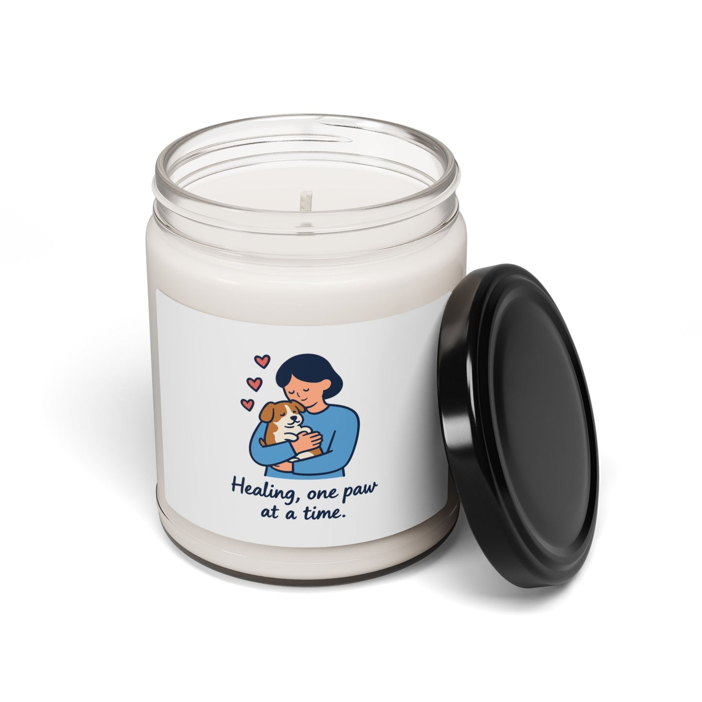 Healing Paw Print Scented Soy Candle - 9oz