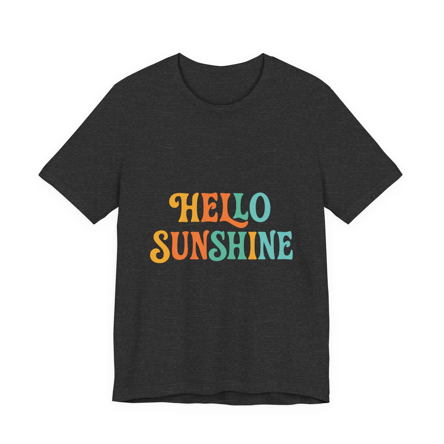 Sunny Vibes Unisex Tee - 'Hello Sunshine' Short Sleeve Shirt