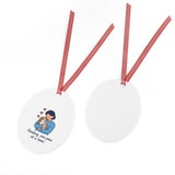 Healing Paw Metal Ornament