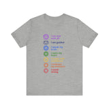7 Chakras Positive Energy Tee, Spiritual Shirt, Mindfulness Gift, Self-Care Apparel, Positive Vibes T-Shirt, Yoga Wear