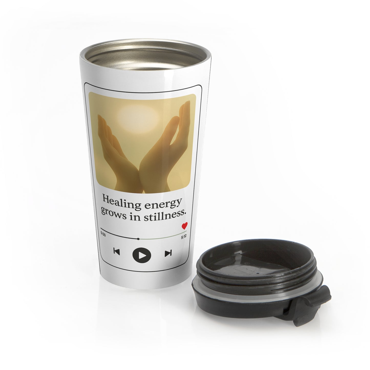 Healing Energy Stainless Steel Travel Mug