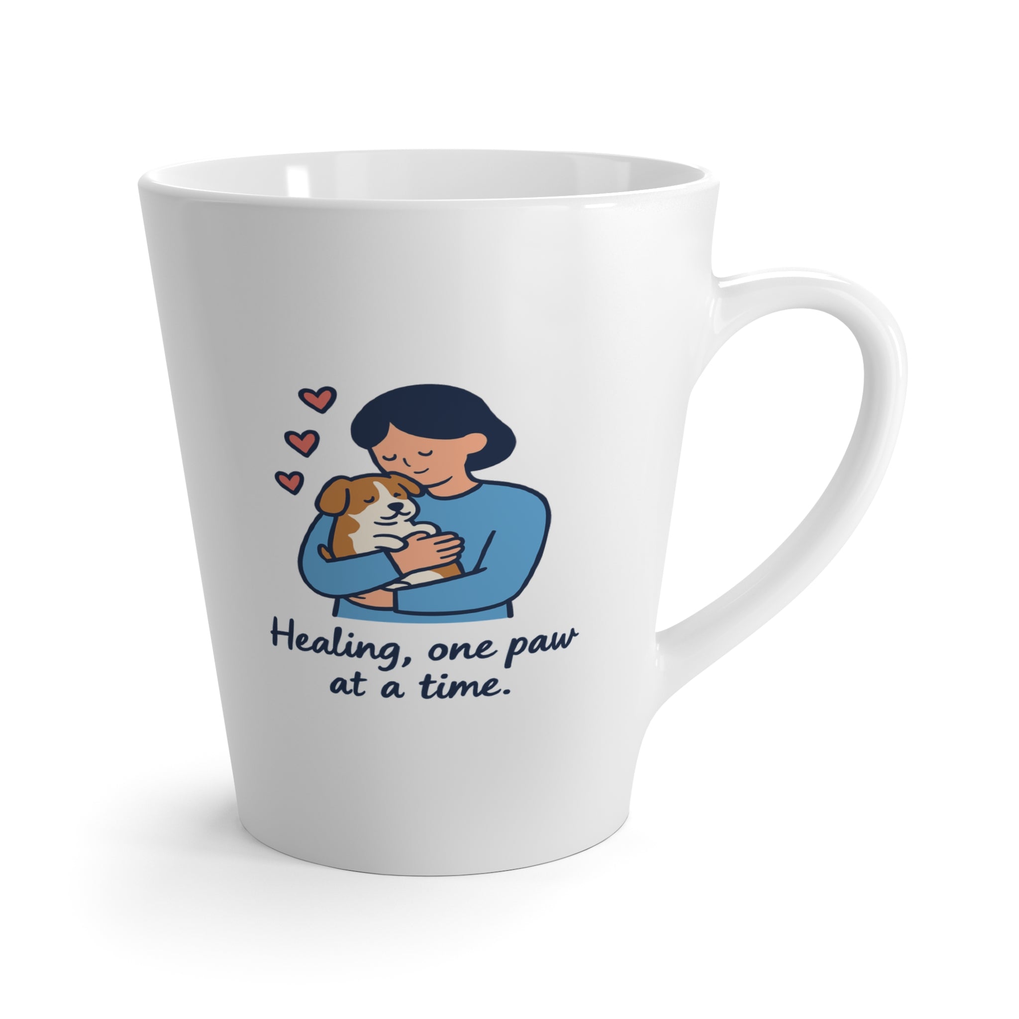 Cute Latte Mug with Coffee Lover Design