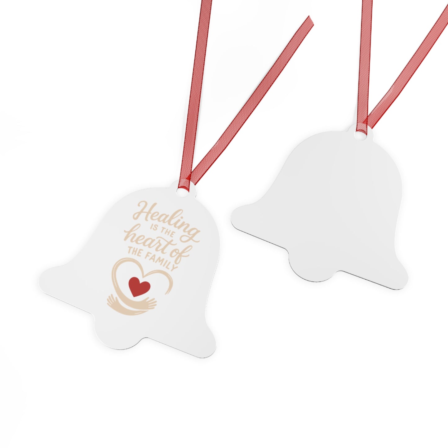 Healing Heart Family Metal Ornament