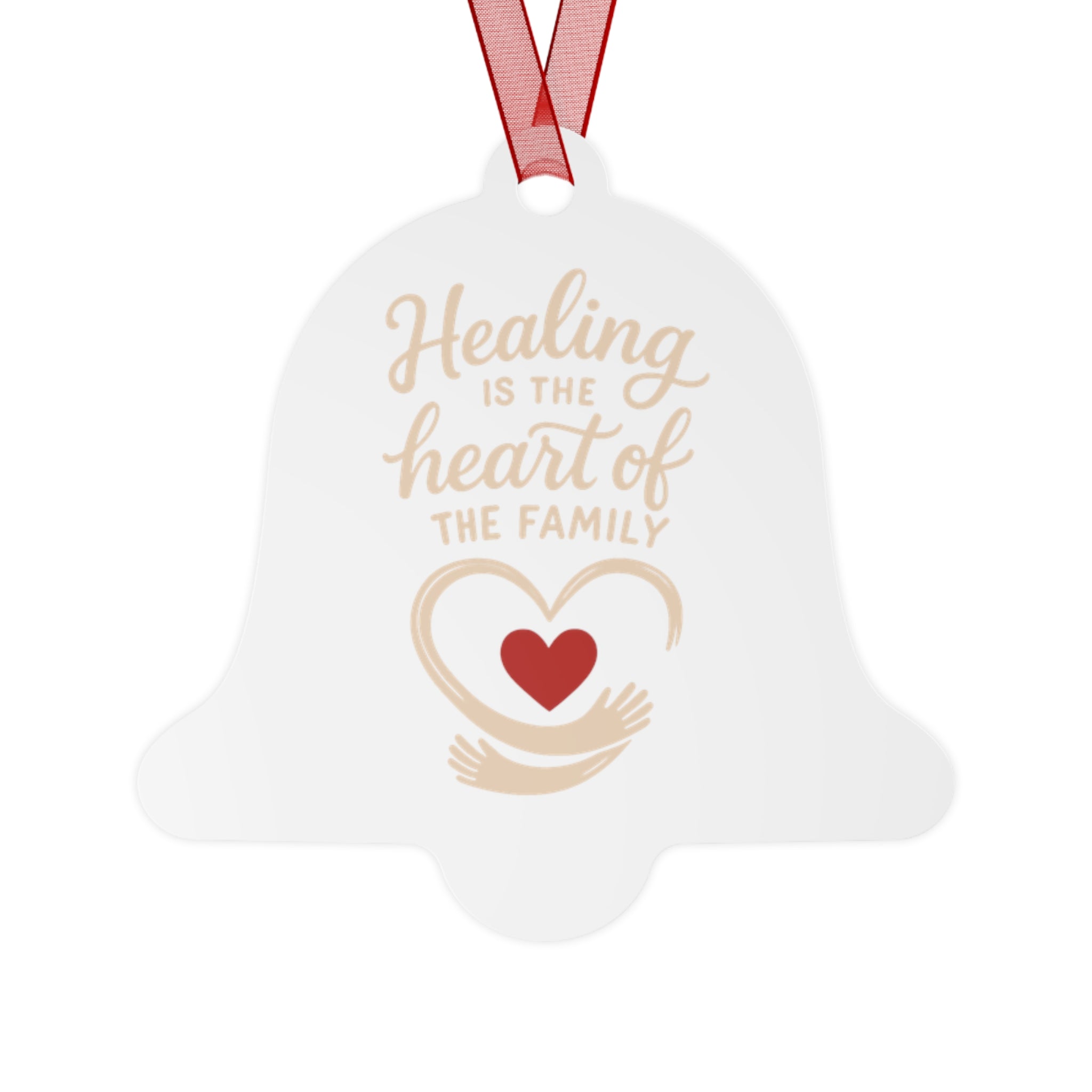 Healing Heart Family Metal Ornament