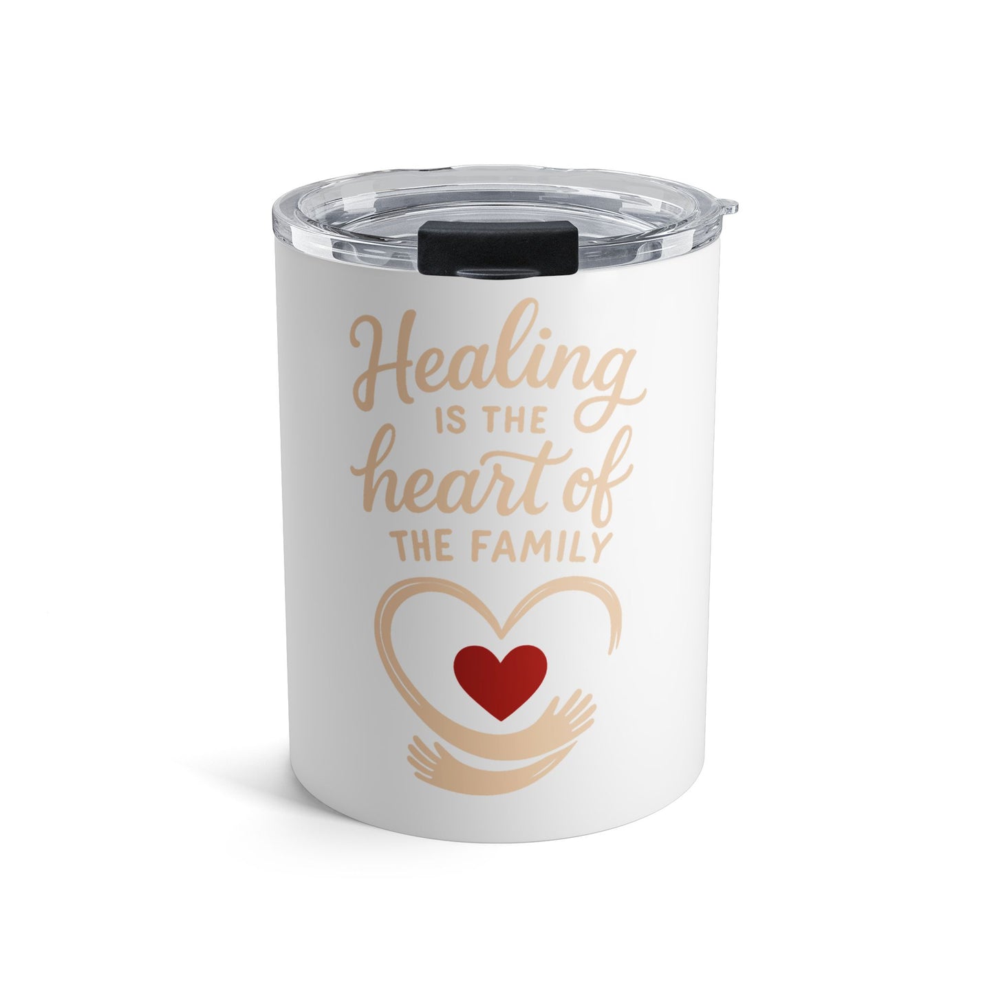 Heartfelt Healing Tumbler - 10oz Family Love Drinkware