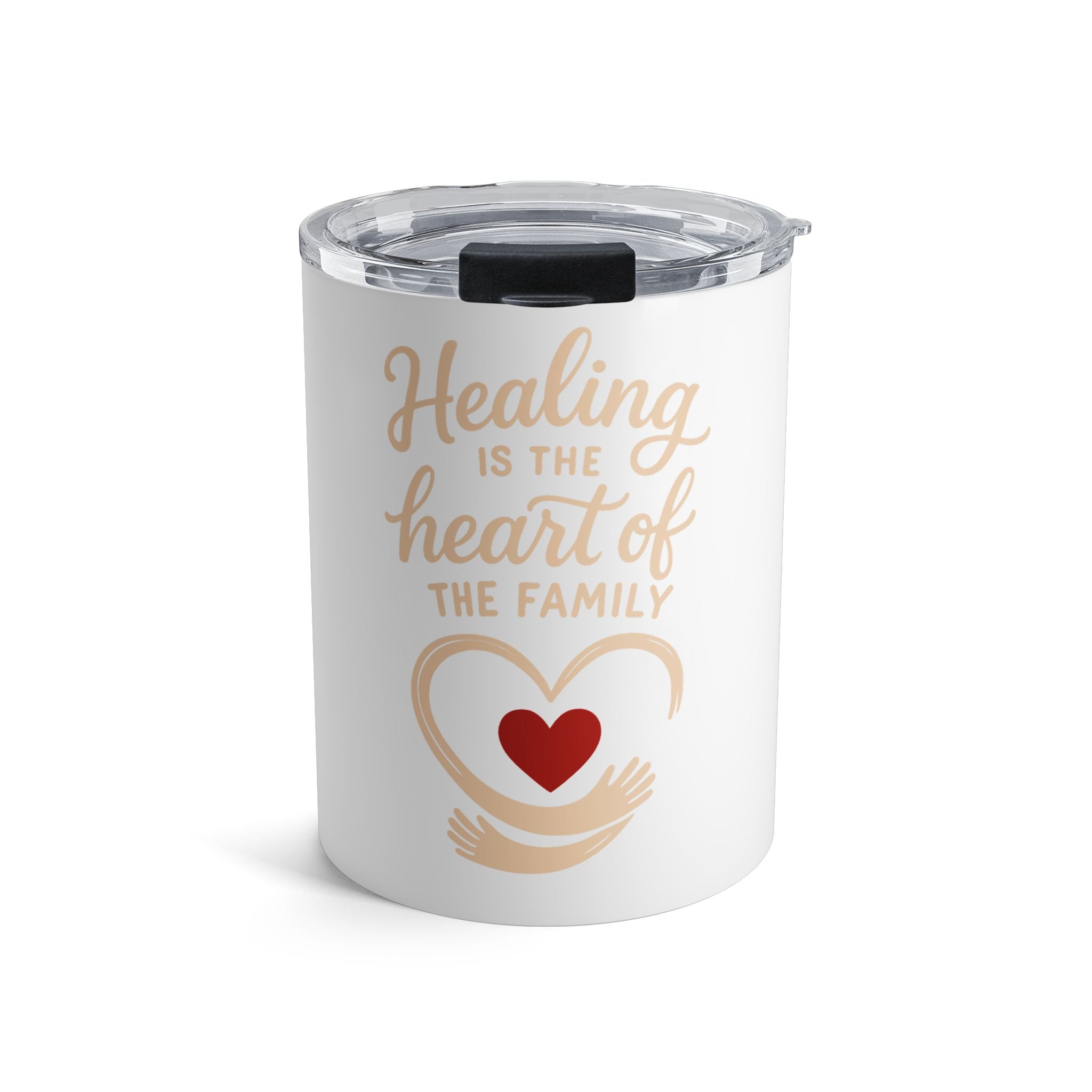 Heartfelt Healing Tumbler - 10oz Family Love Drinkware
