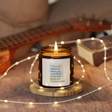 Inspirational Amber Soy Candle — “You’re Not Defined…” Motivational Scented Candle