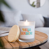 Hello Sunshine Candle - 11oz Frosted Glass Aromatherapy Candle