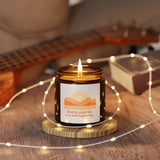 Sunrise Soy Candle — "Every sunrise is a new beginning" Amber Jar