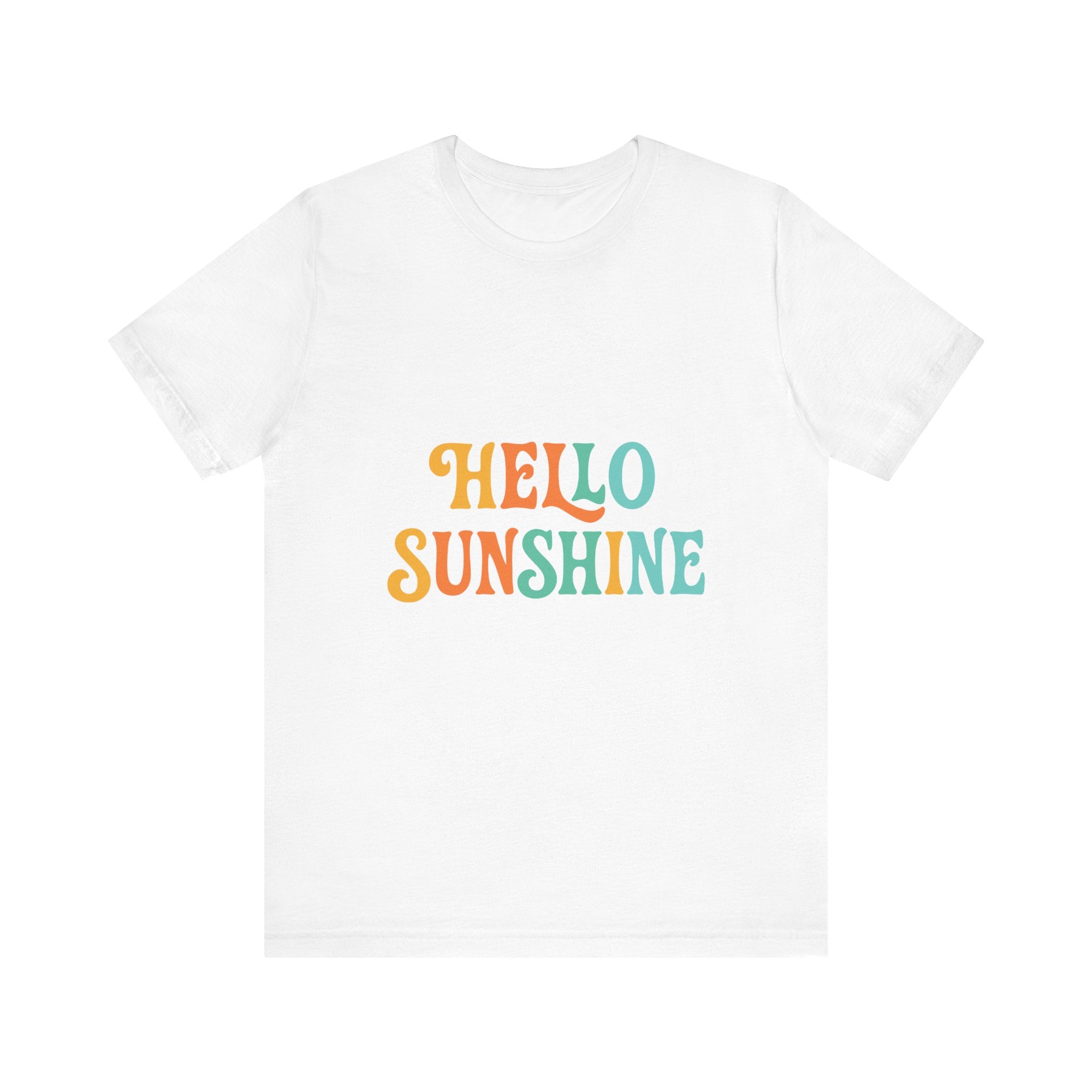 Sunny Vibes Unisex Tee - 'Hello Sunshine' Short Sleeve Shirt