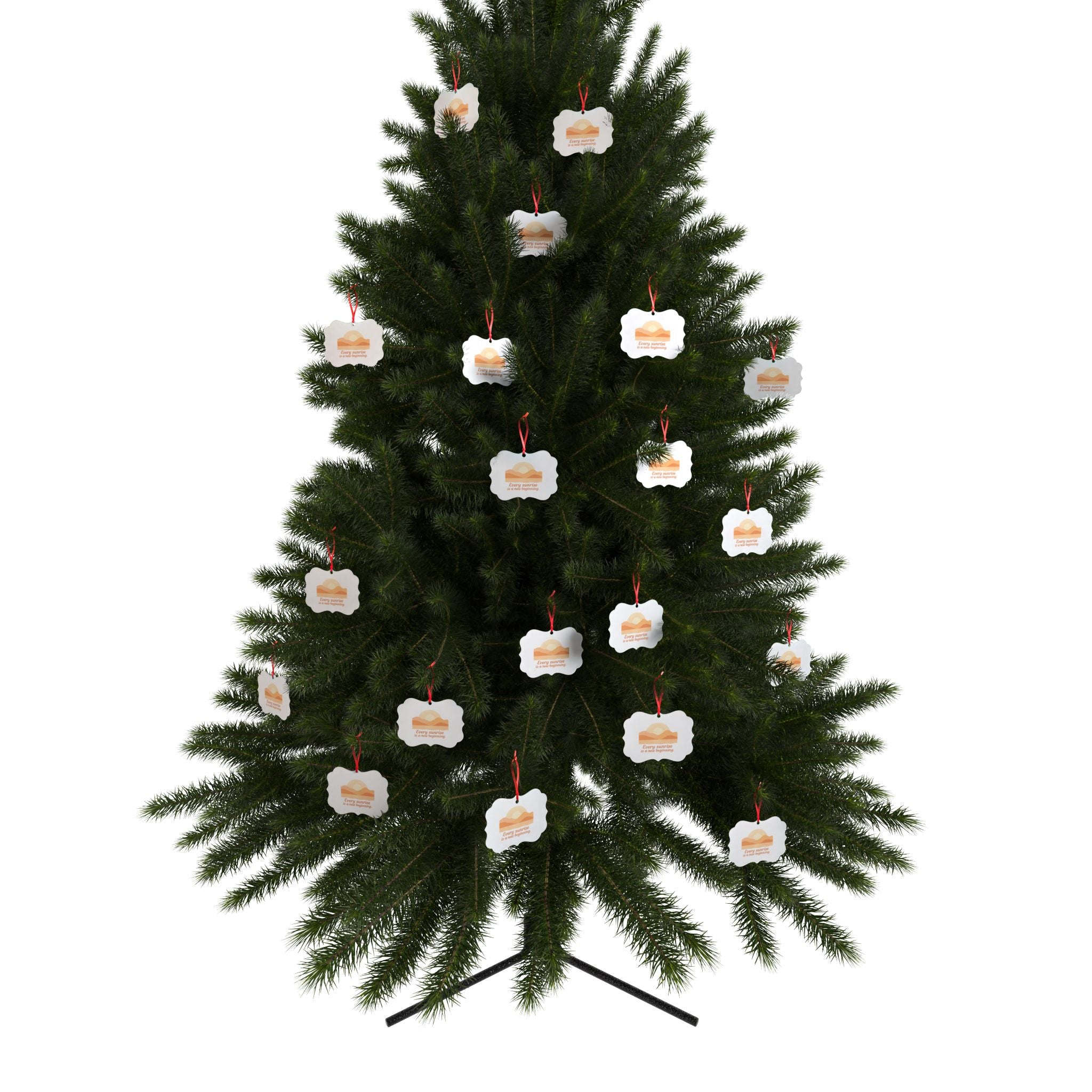 Aluminum Ornament – 'Every Sunrise Is a New Beginning' Inspirational Sunrise Decoration