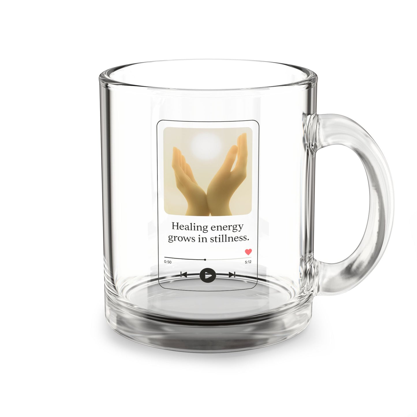 Inspirational Glass Mug - 10oz Coffee Cup for Mindfulness & Motivation