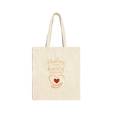 Healing Heart Cotton Canvas Tote Bag