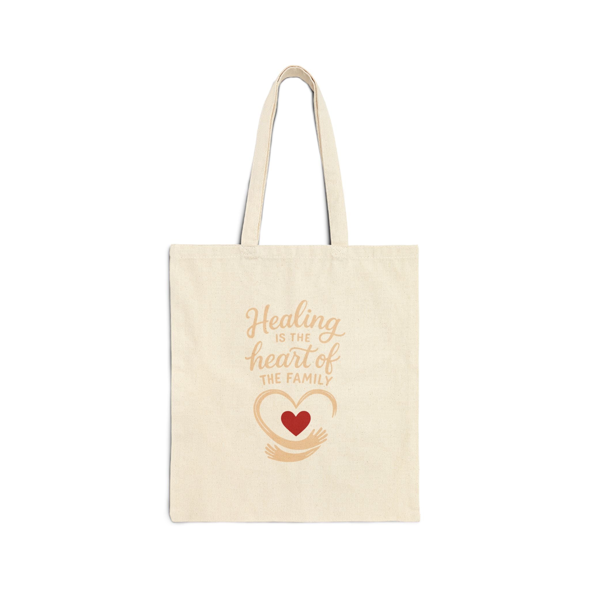 Healing Heart Cotton Canvas Tote Bag
