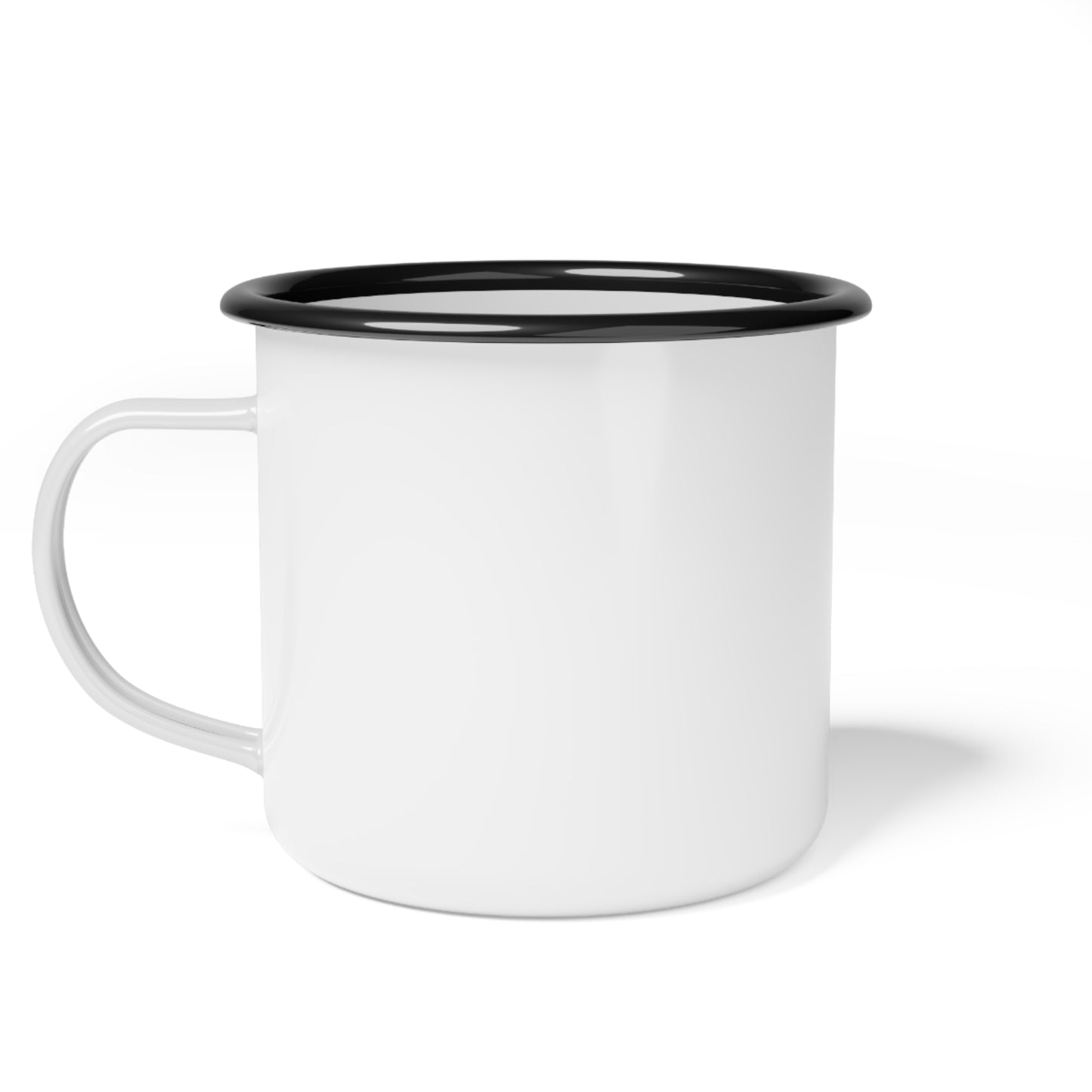 Enamel Camp Cup — Retro Sunrise Camping Mug