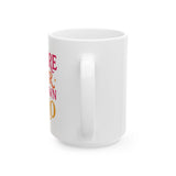 Colorful Motivational Ceramic Mug | Inspirational Gift for Coffee Lovers, Fun Kitchenware, Positive Affirmation Cup, Unique Drinkware