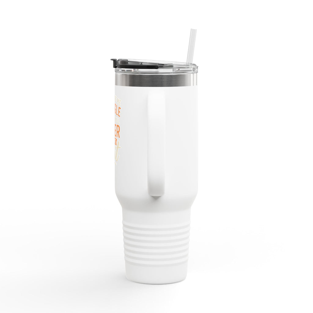Insulated Travel Mug, 40oz - Motivational Water Bottle, Perfect for Fitness, Office, Travel, Gifts, Inspirational Design