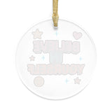 Inspirational Acrylic Ornaments - "Believe in Yourself" Holiday Decor