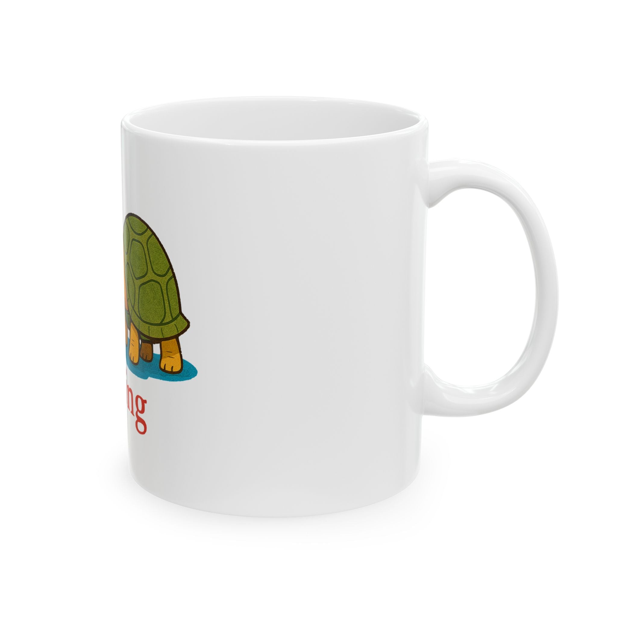 Healing Turtles Ceramic Mug, Cute Turtle Love Cup For Comfort, Gift for Friends, Inspirational Drinkware, Turtle Art