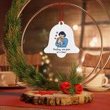 Healing Paw Metal Ornament