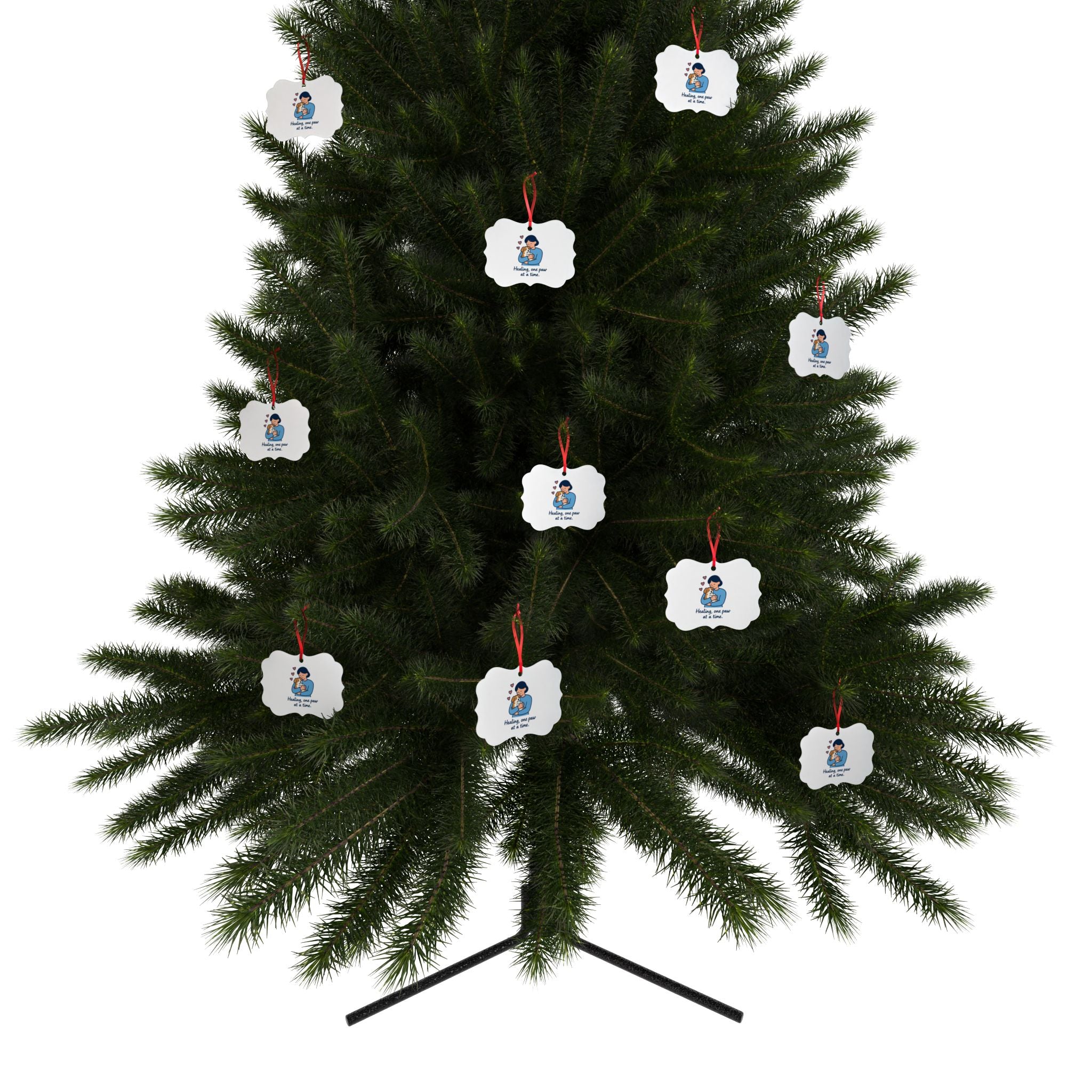 Heartwarming Pet Memorial Aluminum Ornament - "Healing, One Paw at a Time"