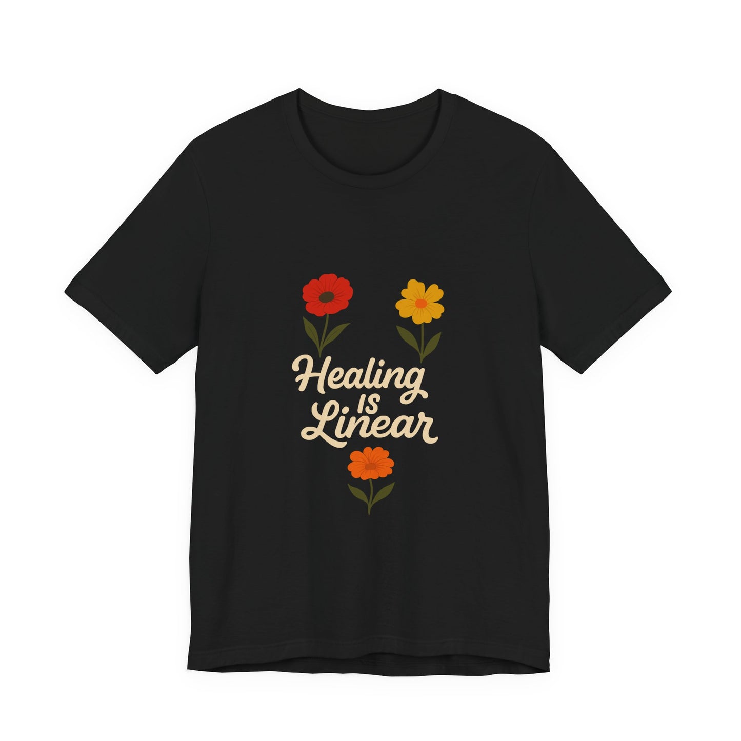 Healing is Linear Floral Tee