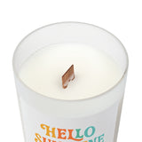 Hello Sunshine Candle - 11oz Frosted Glass Aromatherapy Candle