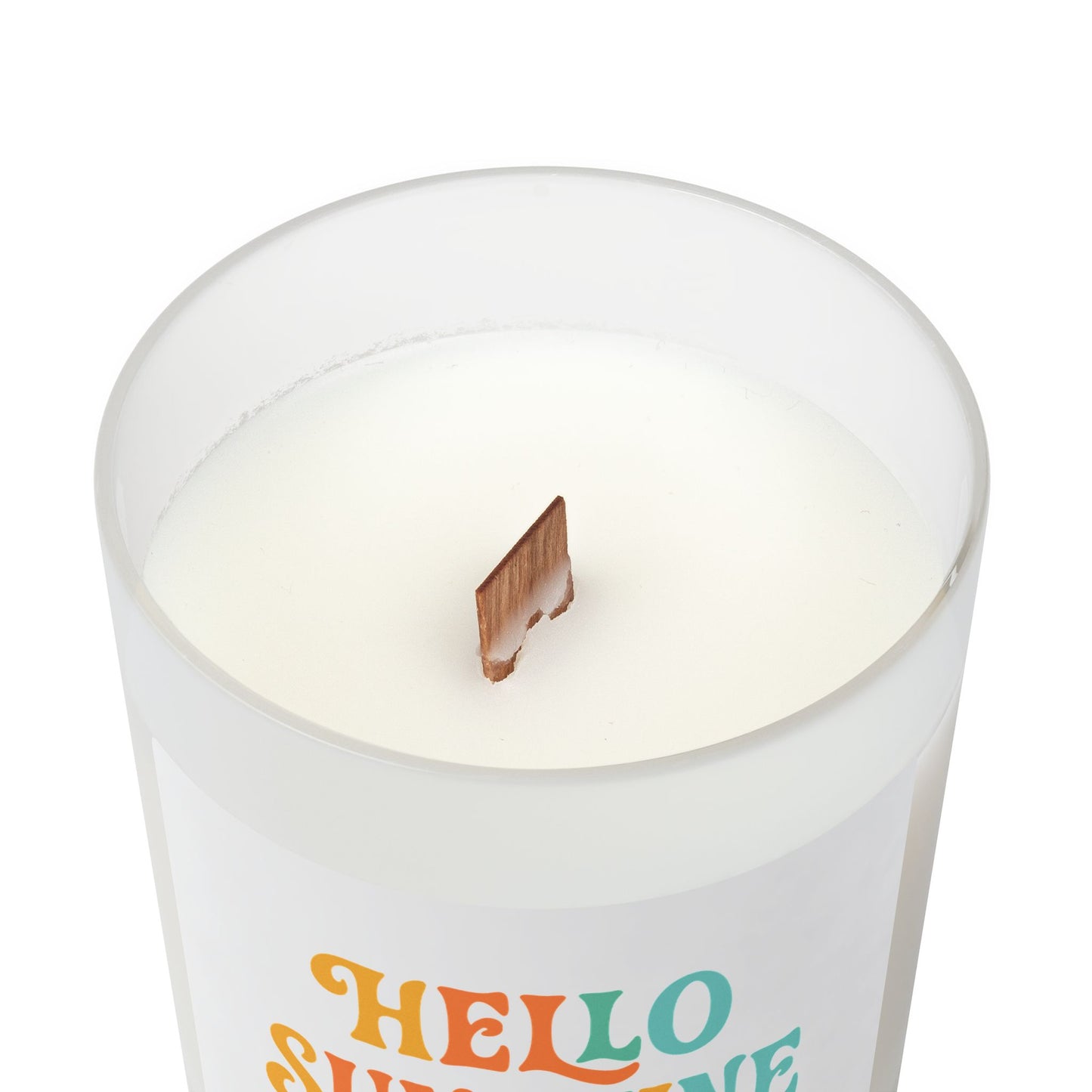 Hello Sunshine Candle - 11oz Frosted Glass Aromatherapy Candle