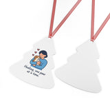 Healing Paw Metal Ornament