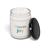 Joyful Scented Soy Candle | Uplifting Home Decor, Mindfulness Gift, Aromatherapy, Self-Care, Positive Vibes
