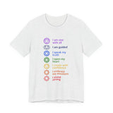 7 Chakras Positive Energy Tee, Spiritual Shirt, Mindfulness Gift, Self-Care Apparel, Positive Vibes T-Shirt, Yoga Wear