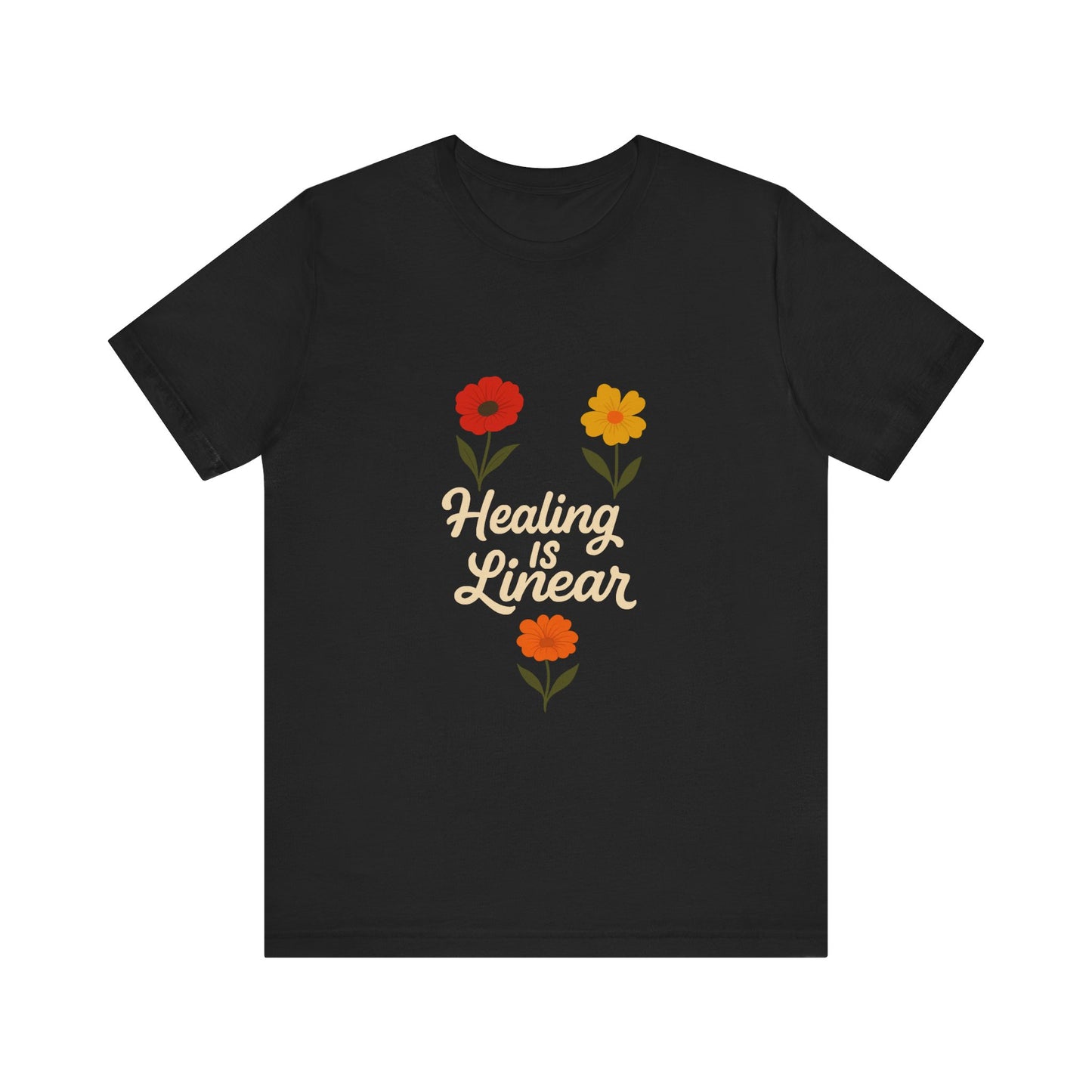 Healing is Linear Floral Tee