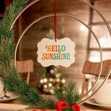 Colorful Aluminum Ornaments - "Hello Sunshine" Design - Perfect for Holidays & Celebrations