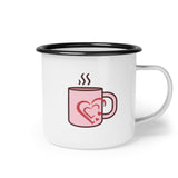 Camping Enamel Mug with Retro Design
