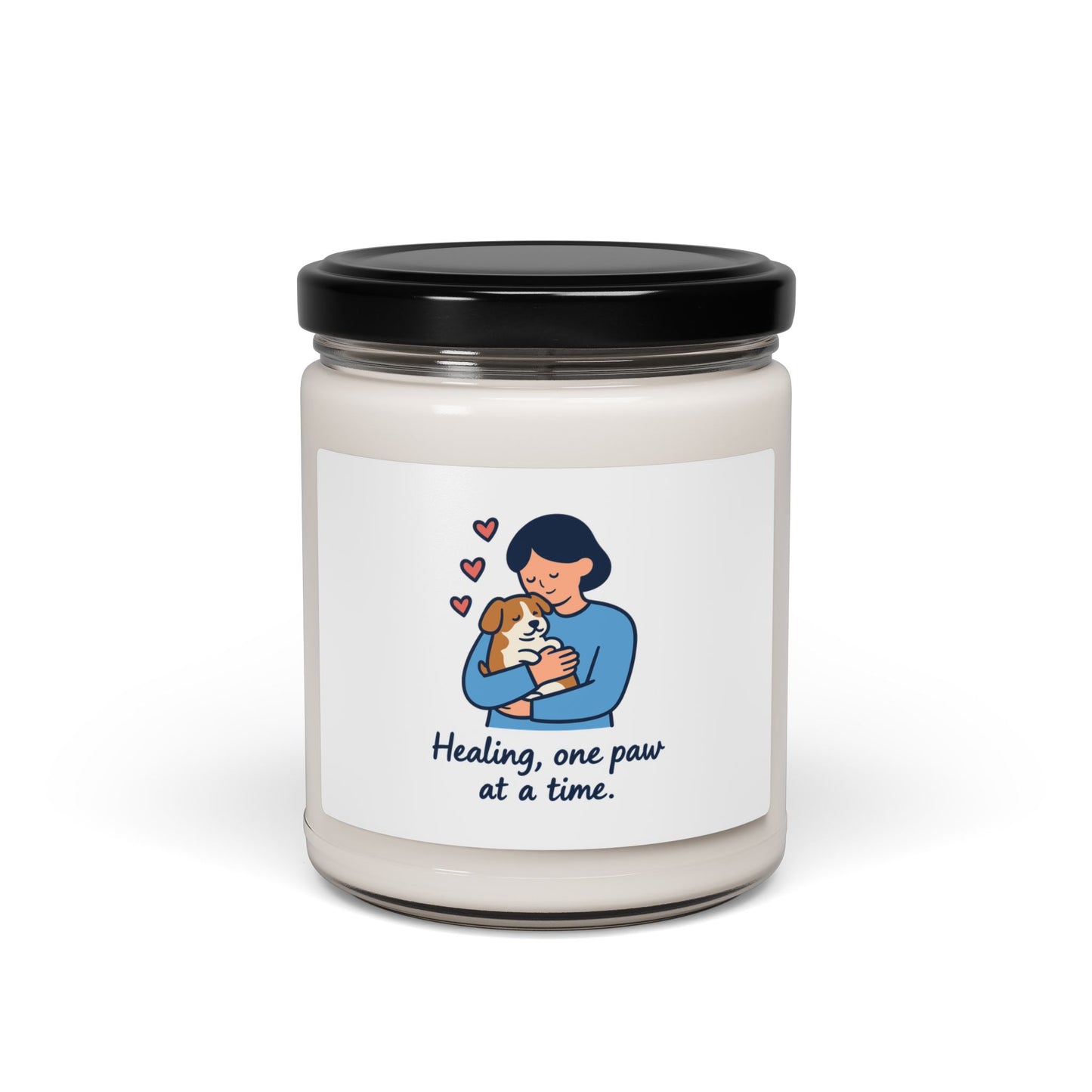 Healing Paw Print Scented Soy Candle - 9oz