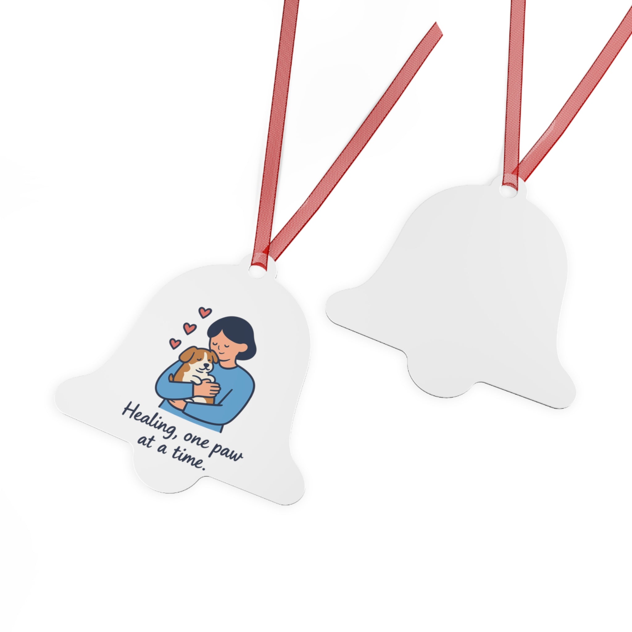 Healing Paw Metal Ornament