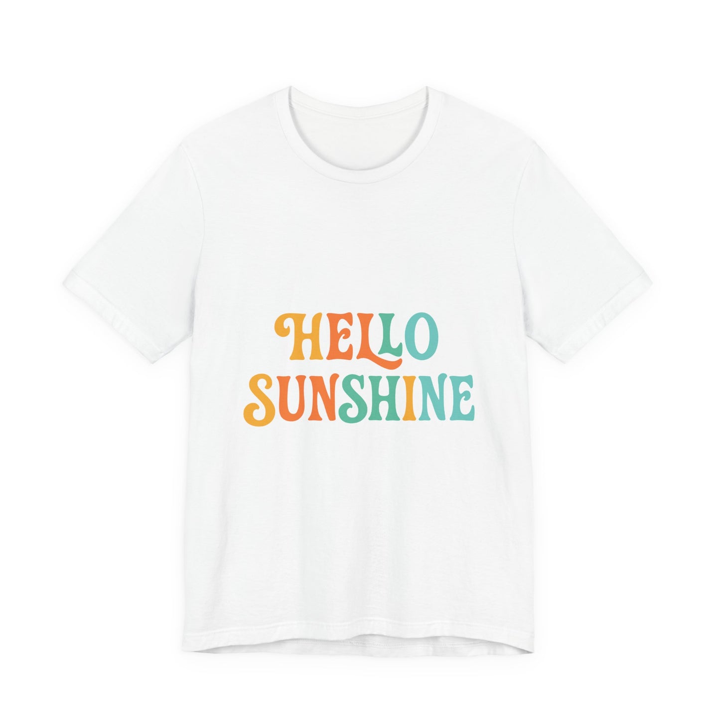 Sunny Vibes Unisex Tee - 'Hello Sunshine' Short Sleeve Shirt