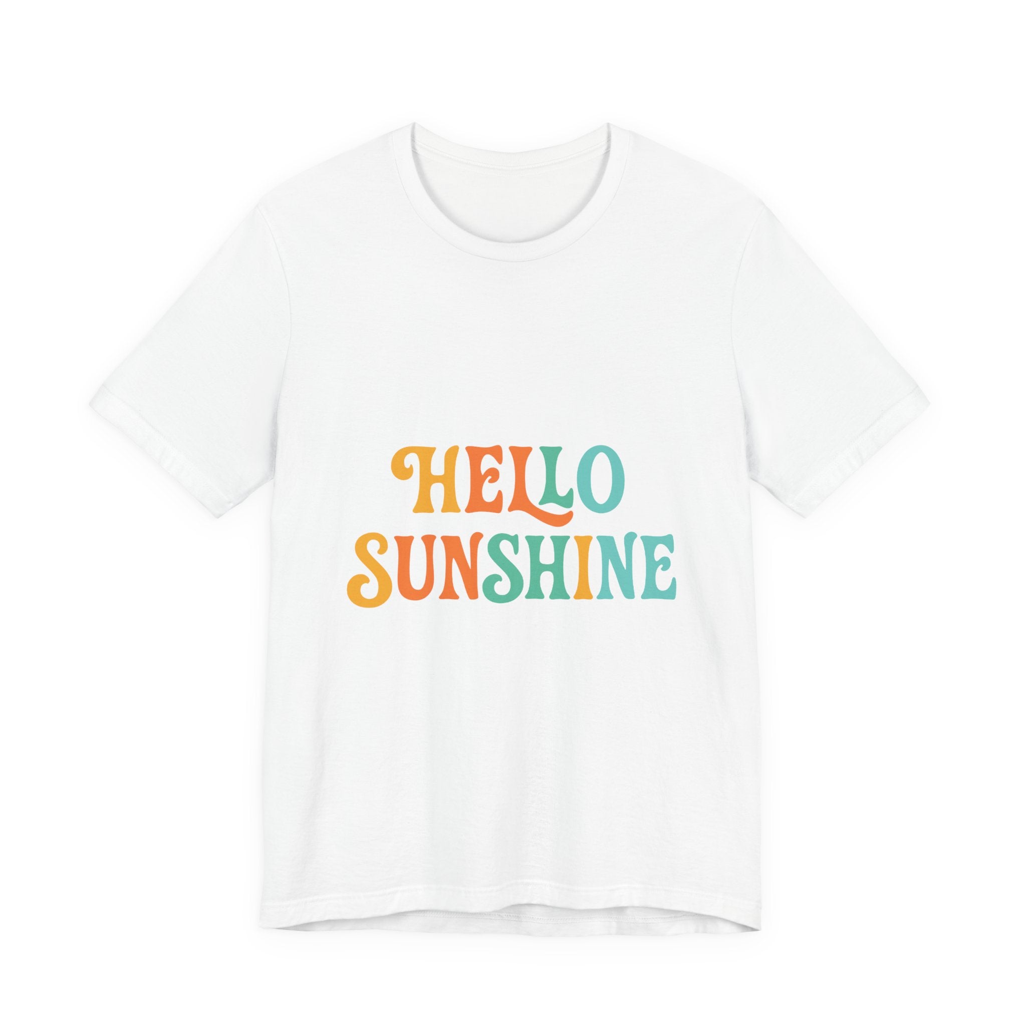 Sunny Vibes Unisex Tee - 'Hello Sunshine' Short Sleeve Shirt