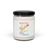 Healing Is Not Linear Scented Soy Candle, Mindfulness Gift, Self-Care Candle, Motivational Home Decor, Inspirational Aromatherapy