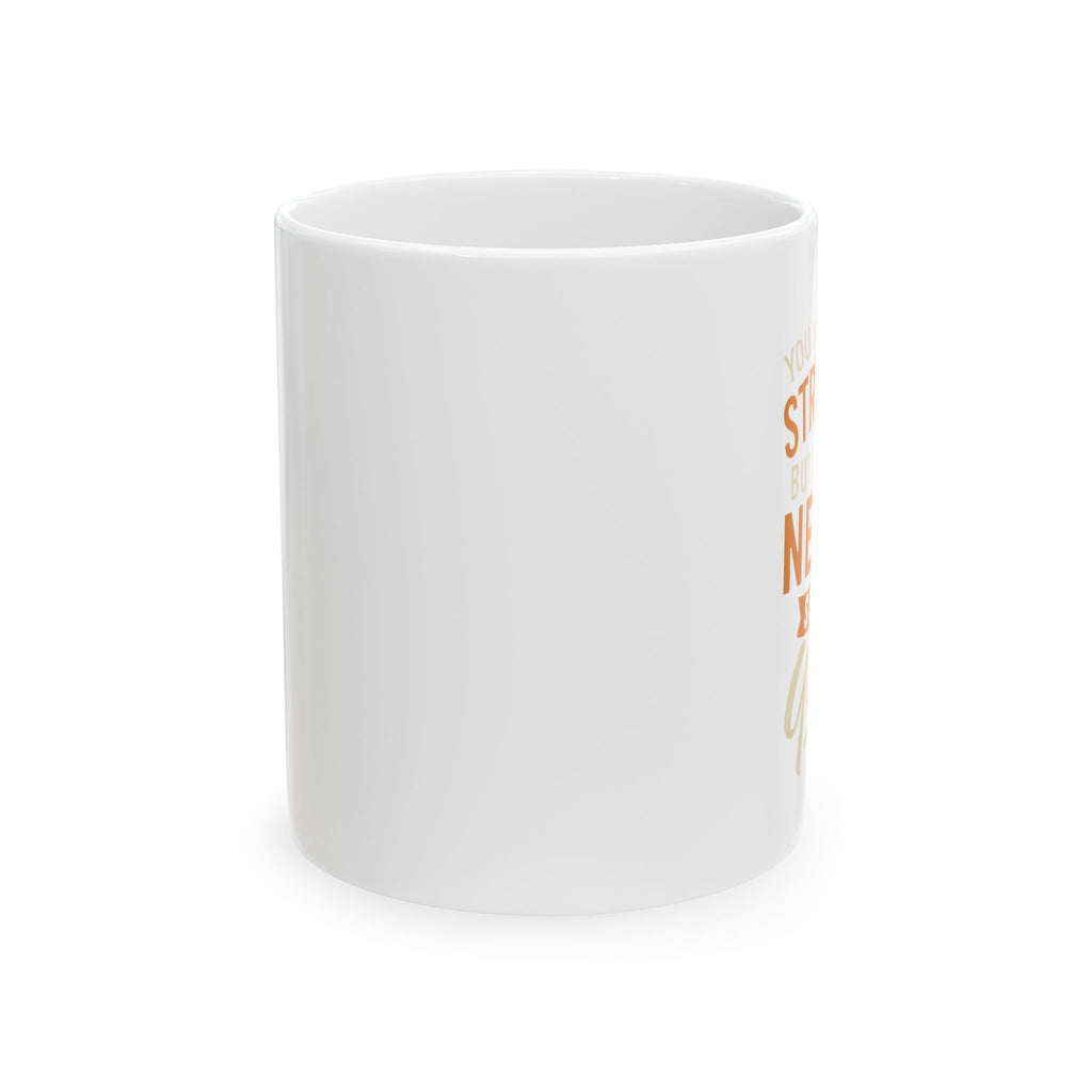 Cozy Ceramic Mug with Inspirational Quote, Perfect for Coffee Lovers, Gift for Friends, Self-Care Mug, Motivational Drinkware