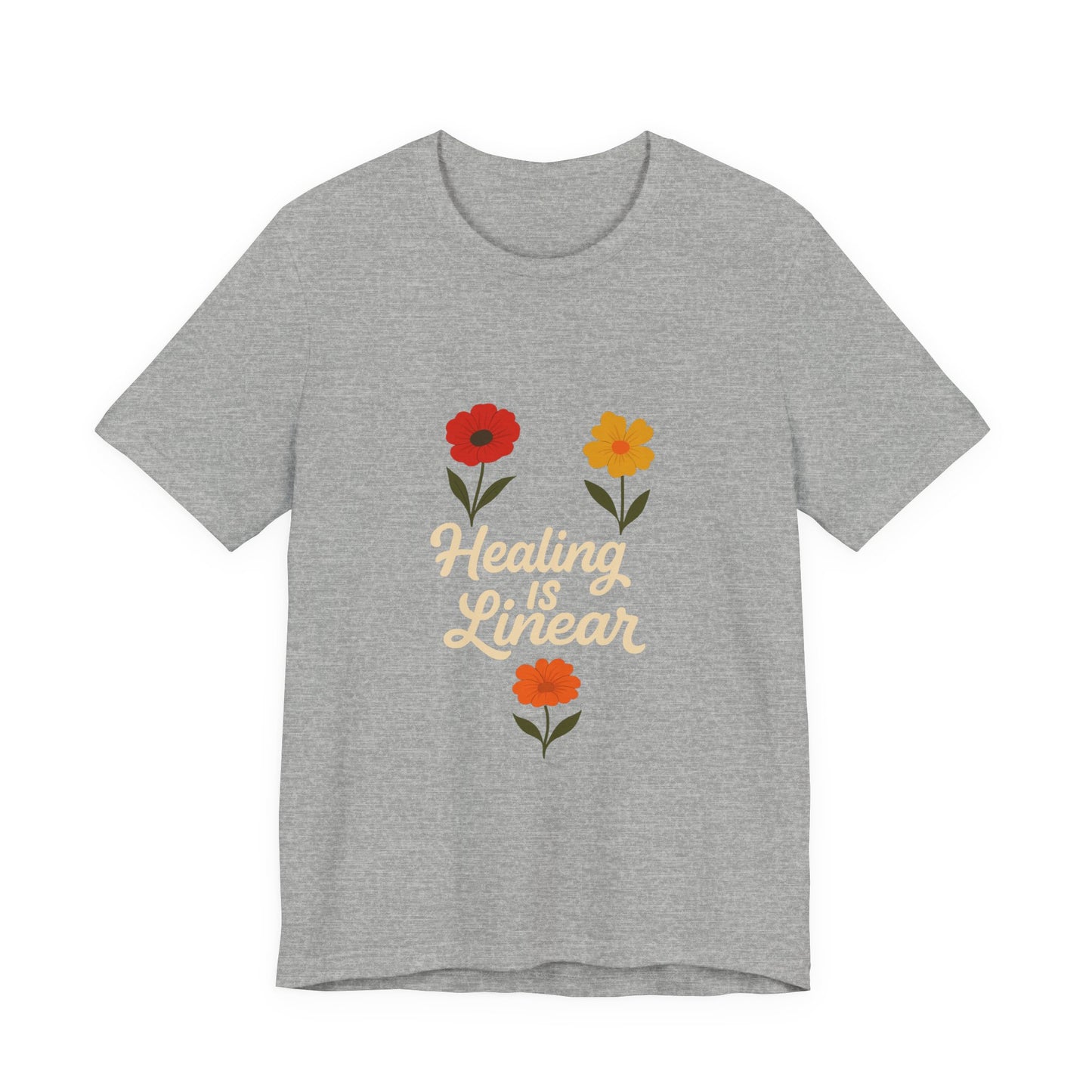 Healing is Linear Floral Tee