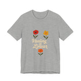 Healing is Linear Floral Tee
