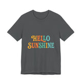 Sunny Vibes Unisex Tee - 'Hello Sunshine' Short Sleeve Shirt