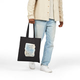 Canvas Tote Bag — “You’re not defined by where you come from, but by how gently you choose to grow” Inspirational Quote