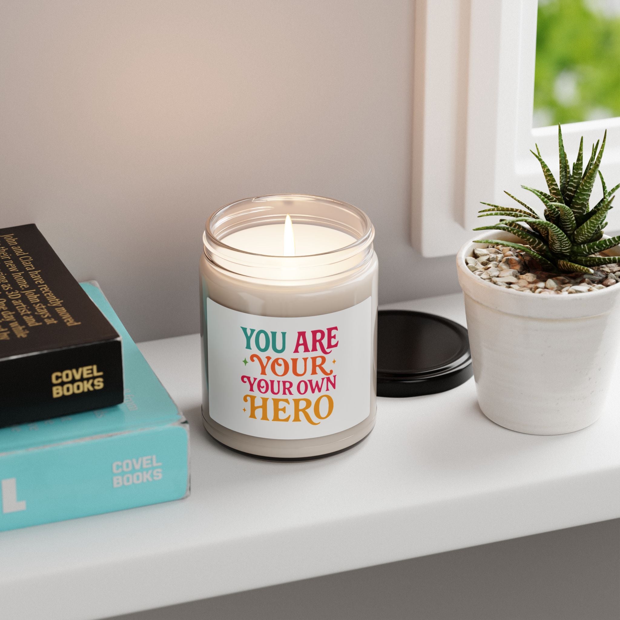Empowering Scented Soy Candle - You Are Your Own Hero, Aromatherapy Gift, Inspirational Decor, Self-Care Candle, Motivational Home Fragrance