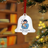 Healing Paw Metal Ornament